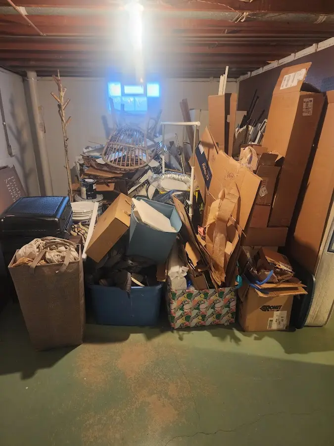 Roll-off dumpster container at job site for Roll Off Dumpster Rental in Cave Creek